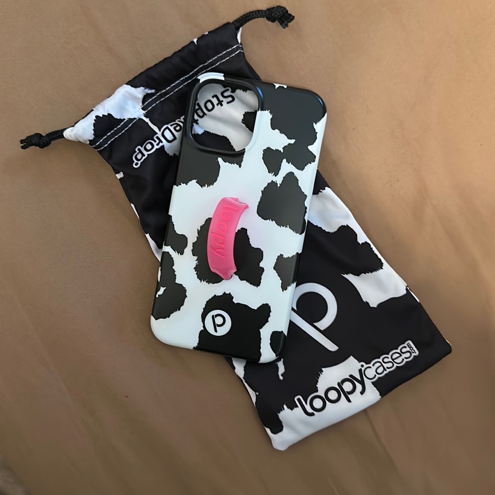 COPY - Loopy Case Cow Print